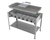 Reibekuchenbräter 6flammig mit Pfanne und Auflage