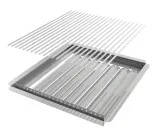 Nachrüstset 2-teilig V2A Rost Einzelstäbe Flammabdeckung