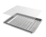 Nachrüstset 2-teilig V2A Rost Einzelstäbe Flammabdeckung