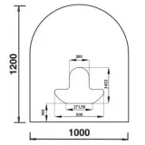 Bodenplatte Rundbogen B3