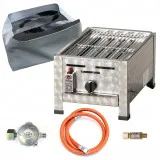 ChattenGlut PureOne Tisch-Gasgrill aus Edelstahl mit 4,5kW