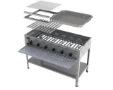 Prestige Gas-Kombibräter 6-flammig