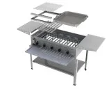 Prestige Gas-Kombibräter 5-flammig