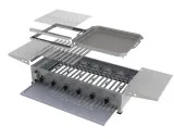 Prestige Gas-Kombibräter 6-flammig