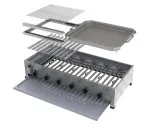 Prestige Gas-Kombibräter 6-flammig