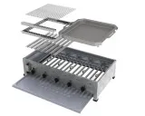 Prestige Gas-Kombibräter 5-flammig