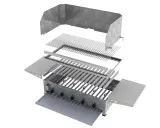 Prestige Gas-Kombibräter 5-flammig