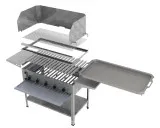 Prestige Gas-Kombibräter 5-flammig