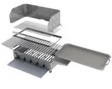 Prestige Gas-Kombibräter 5-flammig