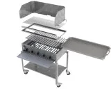 Prestige Gas-Kombibräter 5-flammig