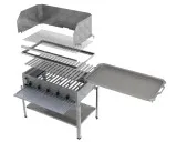 Prestige Gas-Kombibräter 5-flammig