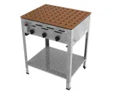 Poffertjes Gas-Kombibräter 3-flammig 12 kW mit 70 Mulden