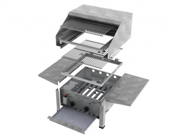 ChattenGlut Basic Gasbräter 2-flammig