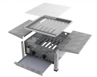 ChattenGlut Basic Gasbräter 2-flammig