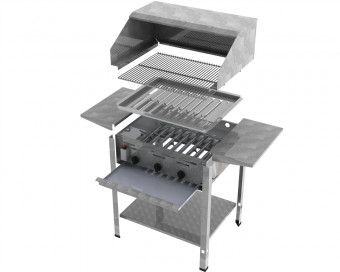 ChattenGlut Basic Gasbräter 3-flammig