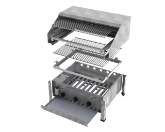 ChattenGlut Basic Gasbräter 3-flammig