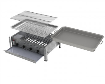 ChattenGlut Basic Gasbräter 4-flammig