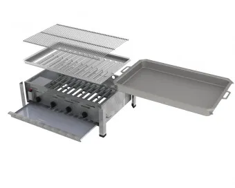 ChattenGlut Basic Gasbräter 4-flammig