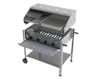 ChattenGlut Basic Gasbräter 4-flammig
