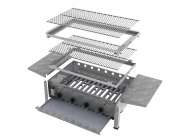 ChattenGlut Basic Gasbräter 4-flammig