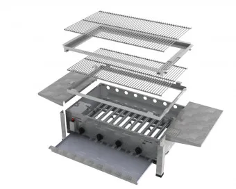 ChattenGlut Basic Gasbräter 4-flammig