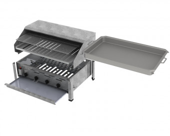 ChattenGlut Basic Gasbräter 4-flammig