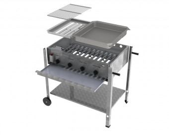 ChattenGlut Basic Gasbräter 4-flammig