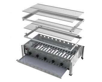 ChattenGlut Basic Gasbräter 5-flammig