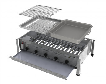 ChattenGlut Basic Gasbräter 5-flammig