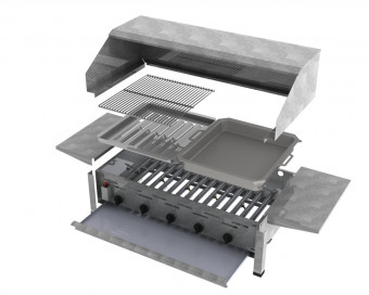 ChattenGlut Basic Gasbräter 5-flammig