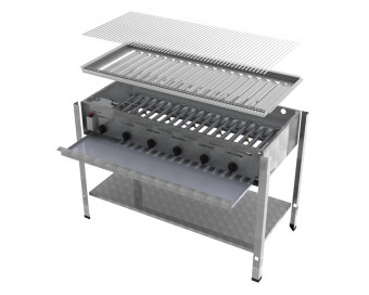 ChattenGlut Basic Gasbräter 6-flammig