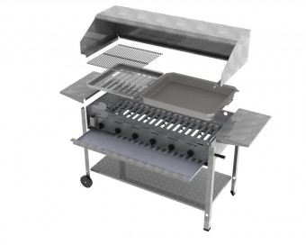 ChattenGlut Basic Gasbräter 6-flammig