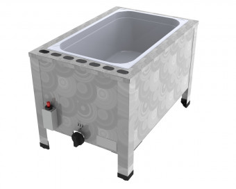 ChattenGlut Gas Wurstwärmer / Bain Marie doppelwandig für GN-Behälter