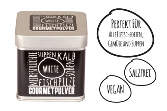 Gourmetpulver - White, 70g Würfeldose