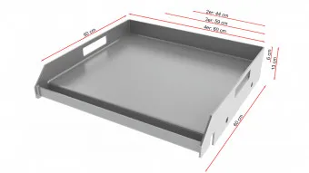 Edelstahl Griddleplatte