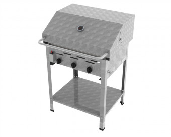 ChattenGlut Basic Gasbräter 3-flammig