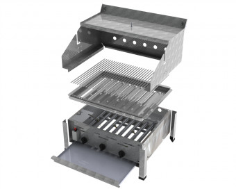 ChattenGlut Basic Gasbräter 3-flammig