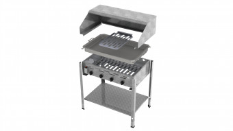 ChattenGlut Basic Gasbräter 4-flammig