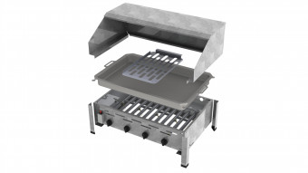 ChattenGlut Basic Gasbräter 4-flammig