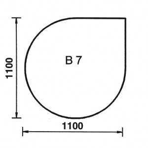 Bodenplatte Tropfen B7