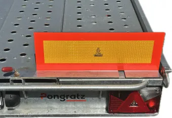 Edelstahl Halter für Heckmarkierung nach ECE 70