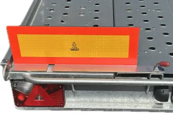Edelstahl Halter für Heckmarkierung nach ECE 70