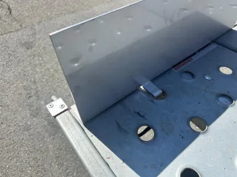 Edelstahl Halter für Heckmarkierung nach ECE 70