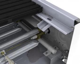 Wellgrate Gasbräter 3-flammig 13,5 KW mit Untergestell